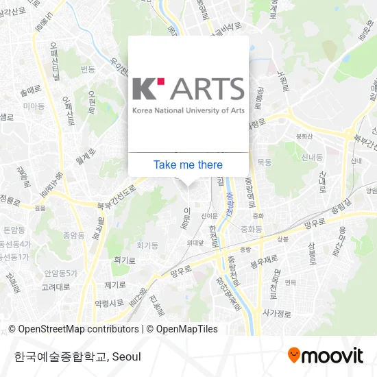 한국예술종합학교 map