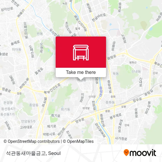 석관동새마을금고 map