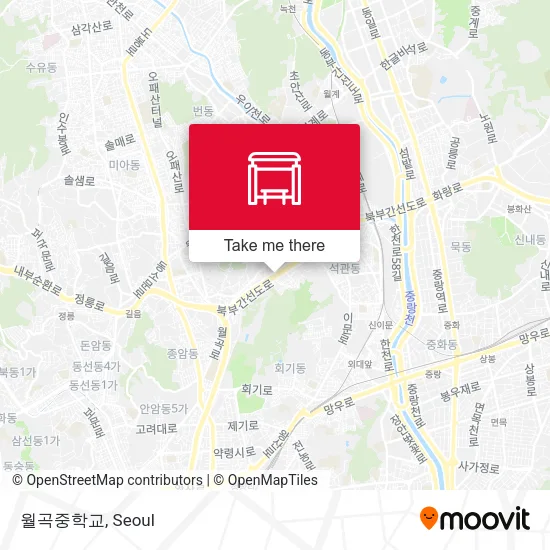 월곡중학교 map
