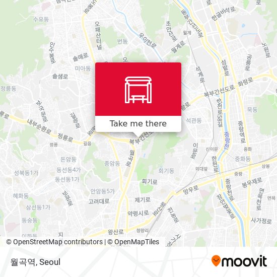 월곡역 map