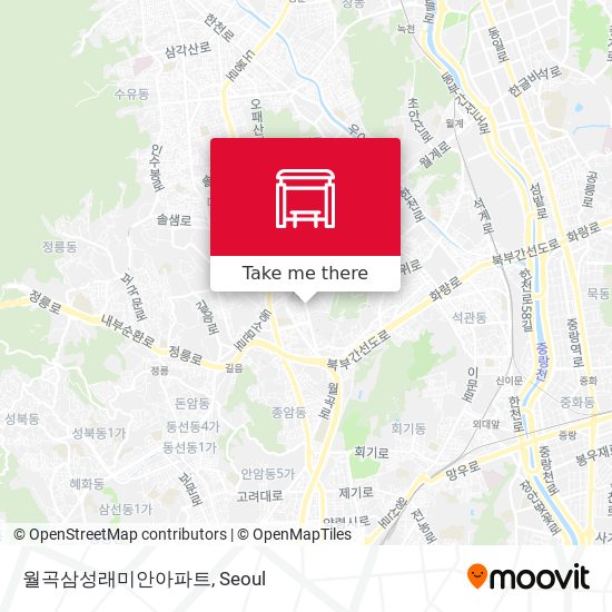월곡삼성래미안아파트 map