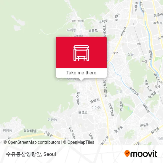 수유동삼양탕앞 map
