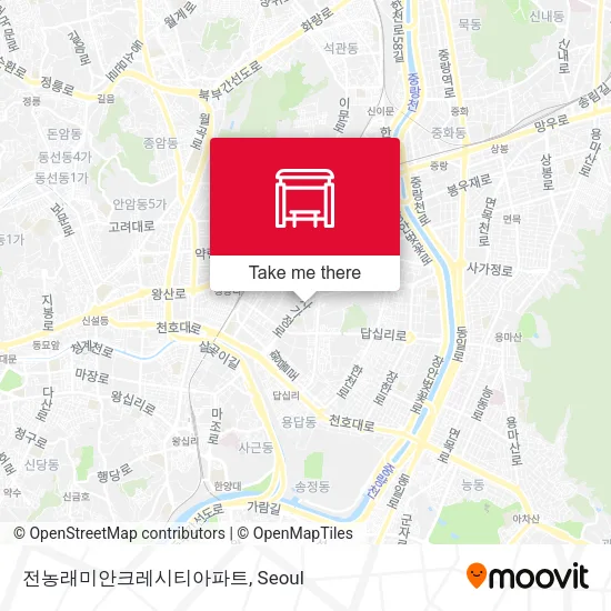 전농래미안크레시티아파트 map