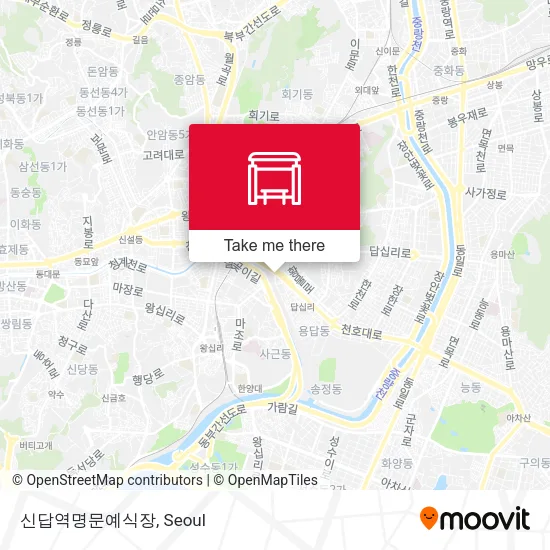 신답역명문예식장 map