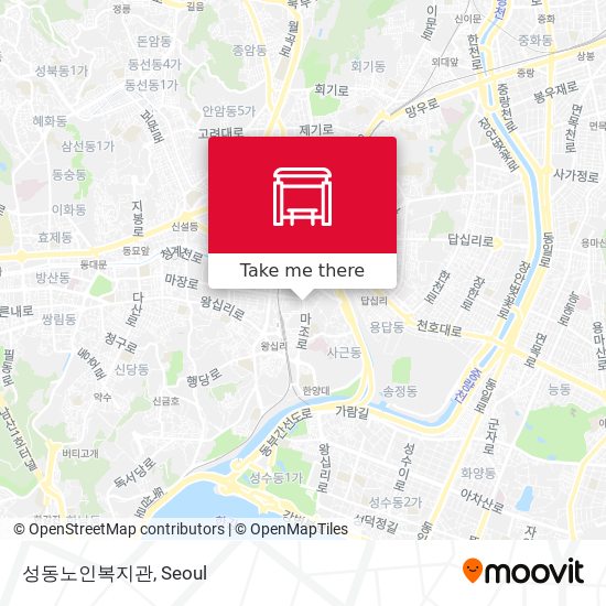 성동노인복지관 map