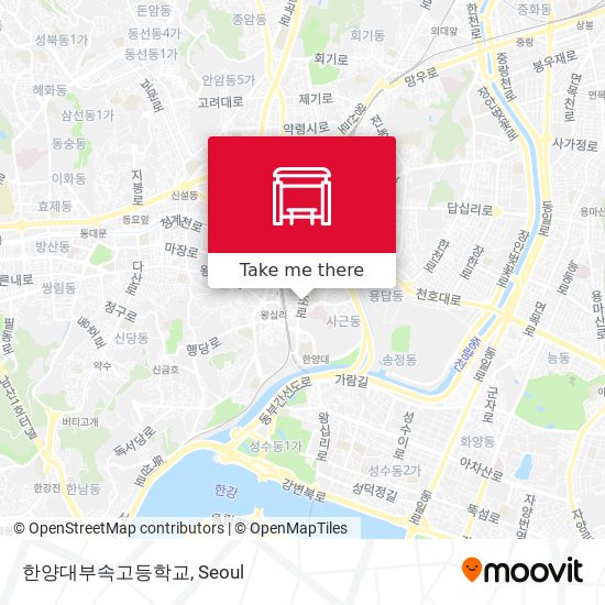 한양대부속고등학교 map