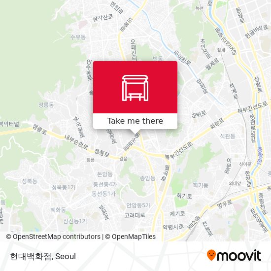 현대백화점 map