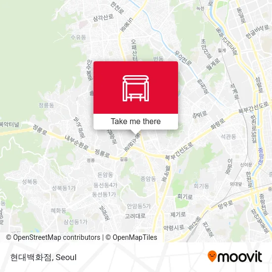 현대백화점 map