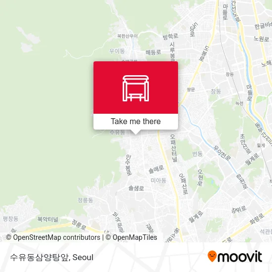 수유동삼양탕앞 map