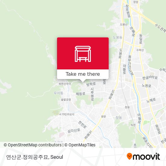 연산군.정의공주묘 map