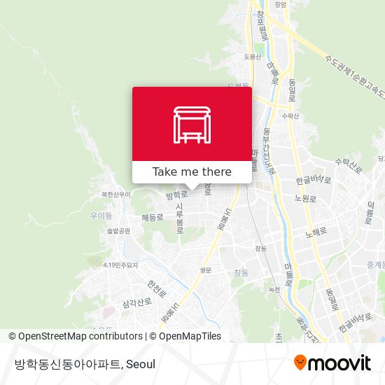 방학동신동아아파트 map