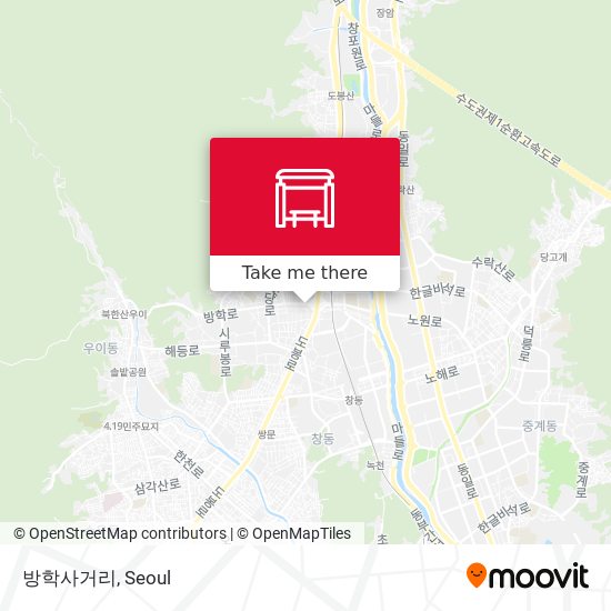 방학사거리 map