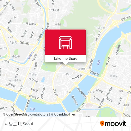 새밭교회 map