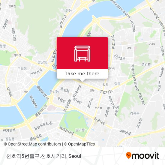 천호역5번출구.천호사거리 map