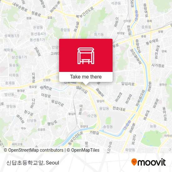 신답초등학교앞 map