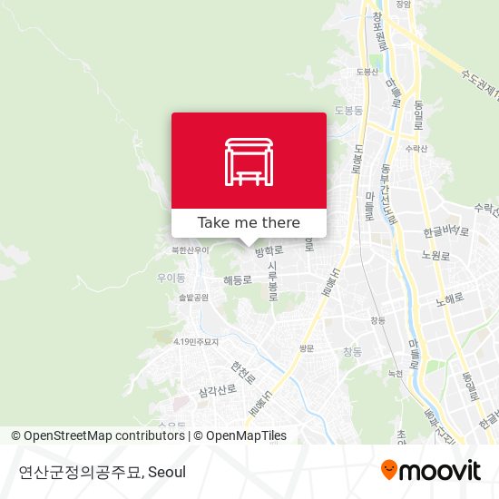 연산군정의공주묘 map