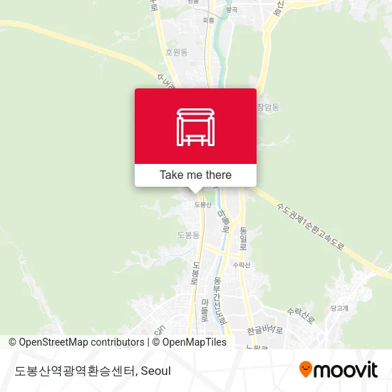 도봉산역광역환승센터 map