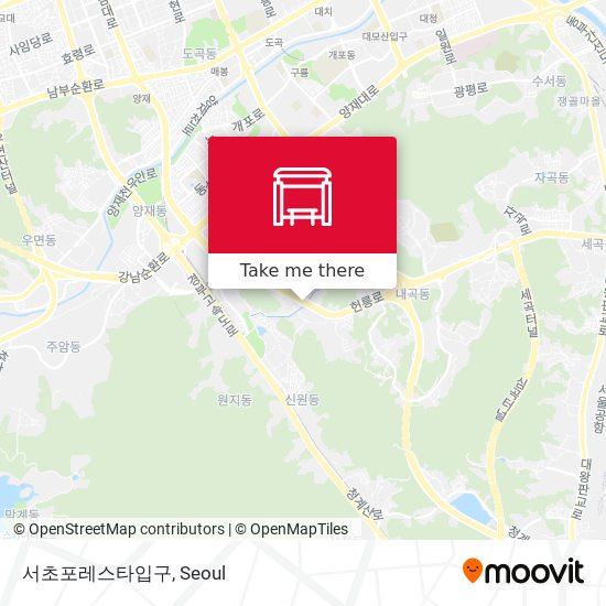 서초포레스타입구 map