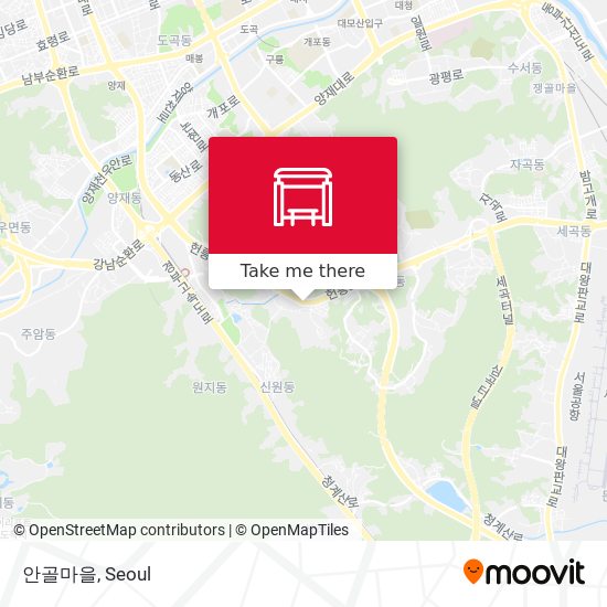 안골마을 map