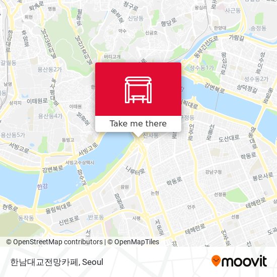 한남대교전망카페 map