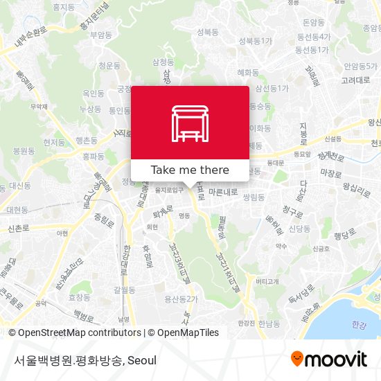 서울백병원.평화방송 map
