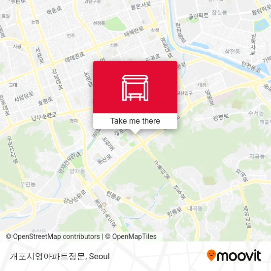 개포시영아파트정문 map