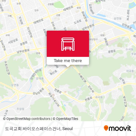 도곡교회.바이오스페이스건너 map