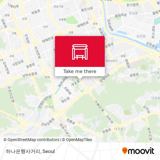 하나은행사거리 map