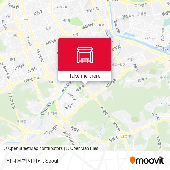 하나은행사거리 map