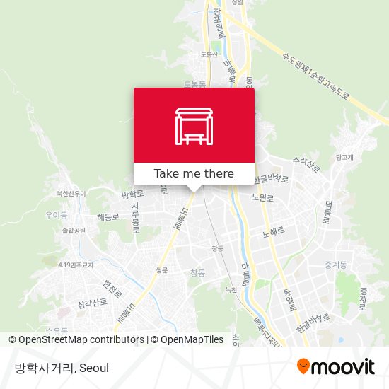 방학사거리 map