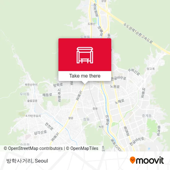 방학사거리 map