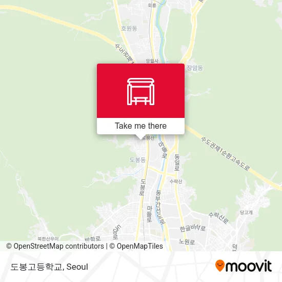 도봉고등학교 map