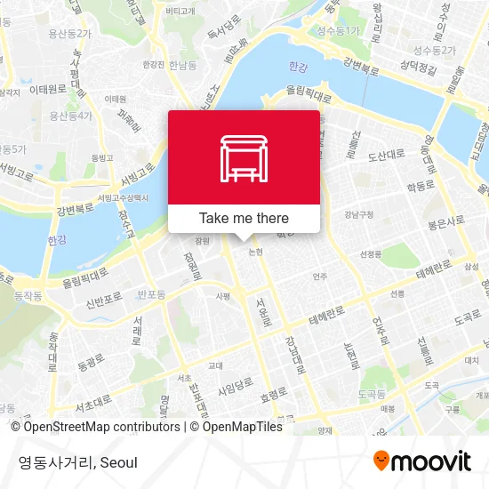 영동사거리 map