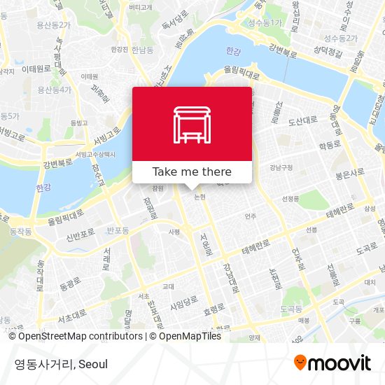 영동사거리 map