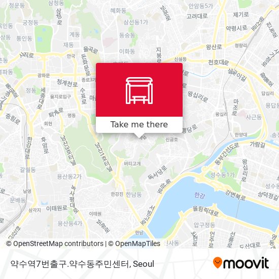 약수역7번출구.약수동주민센터 map