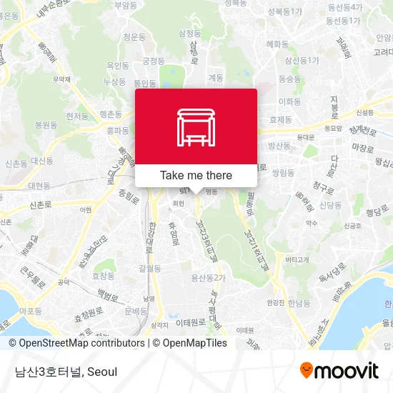 남산3호터널 map