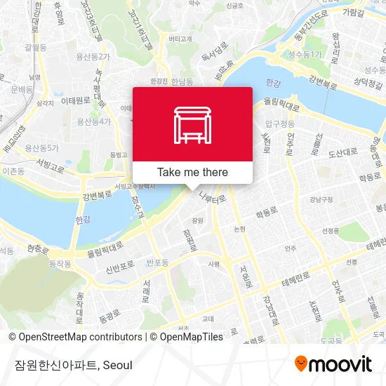 잠원한신아파트 map