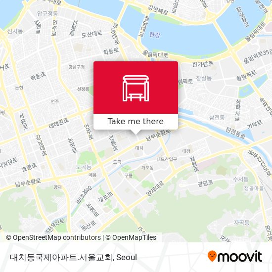 대치동국제아파트.서울교회 map