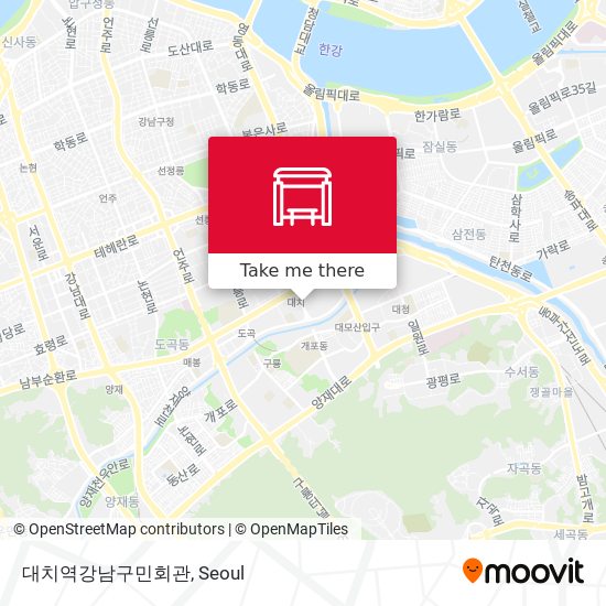 대치역강남구민회관 map