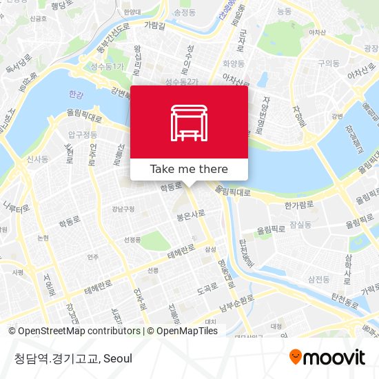 청담역.경기고교 map