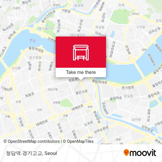 청담역.경기고교 map