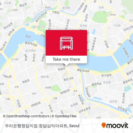 우리은행청담지점.청담삼익아파트 map