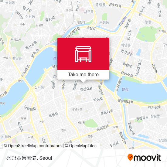 청담초등학교 map