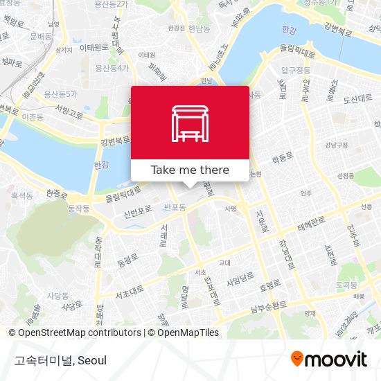 고속터미널 map