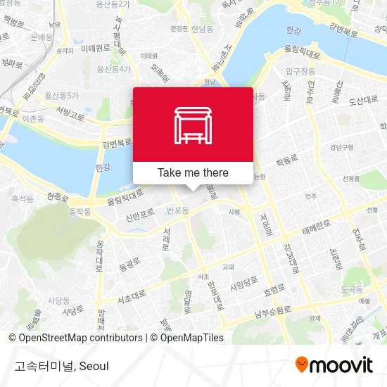 고속터미널 map