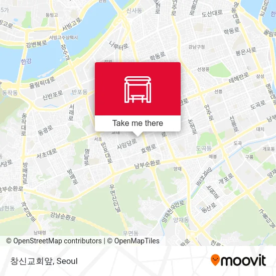 창신교회앞 map
