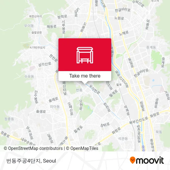 번동주공4단지 map