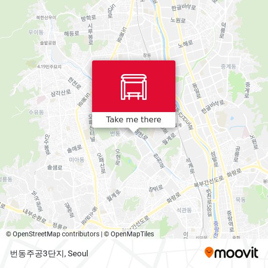 번동주공3단지 map