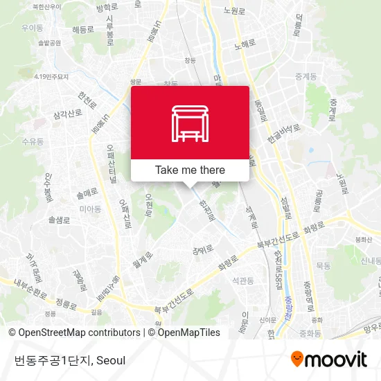 번동주공1단지 map