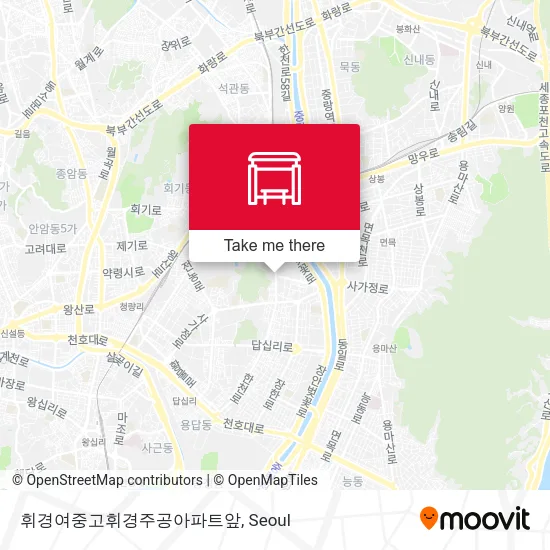 휘경여중고휘경주공아파트앞 map